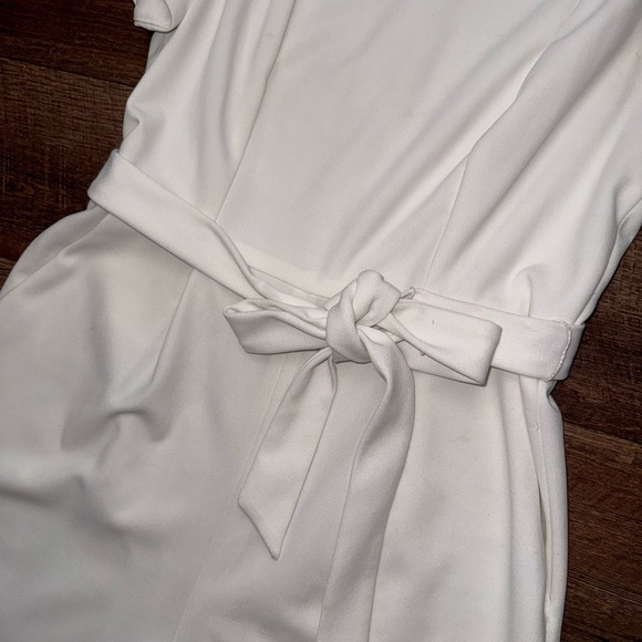 Calvin Klein Tulip Sleeve Jumpsuit with Gold Zipper - Picture 5 of 10